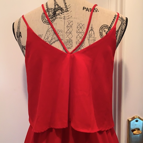 Beautiful Ruby red dress - like new size M - Picture 7 of 10